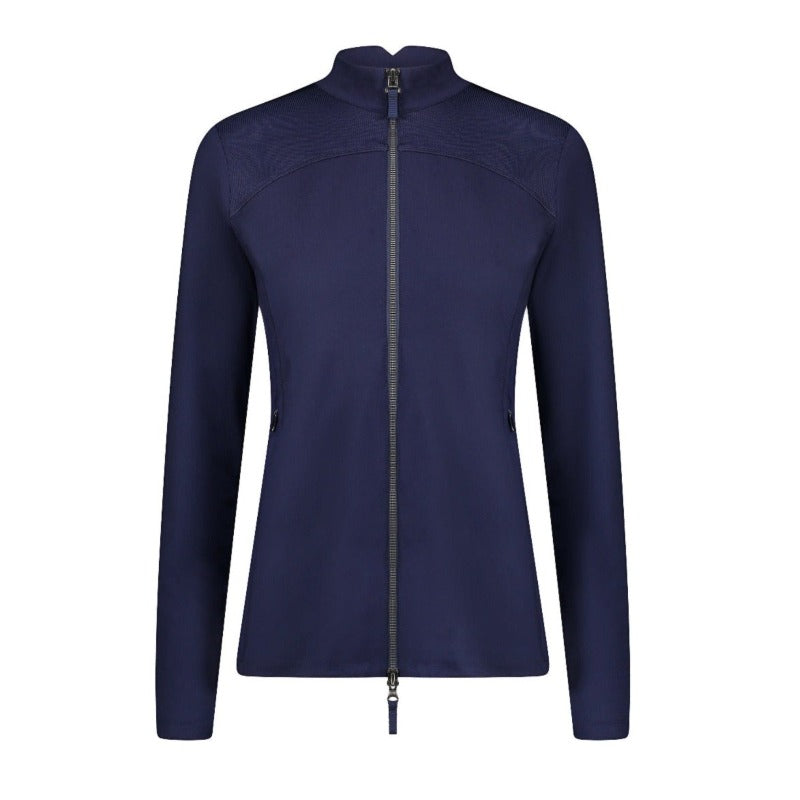 Crafted with sustainable luxury recycled materials and earth friendly IDEAL zippers. Moisture wicking UPF 50, breathable and soft. This Impact Nova jacket is a Perfect Essential layering piece for brisk morning walks and workouts.
